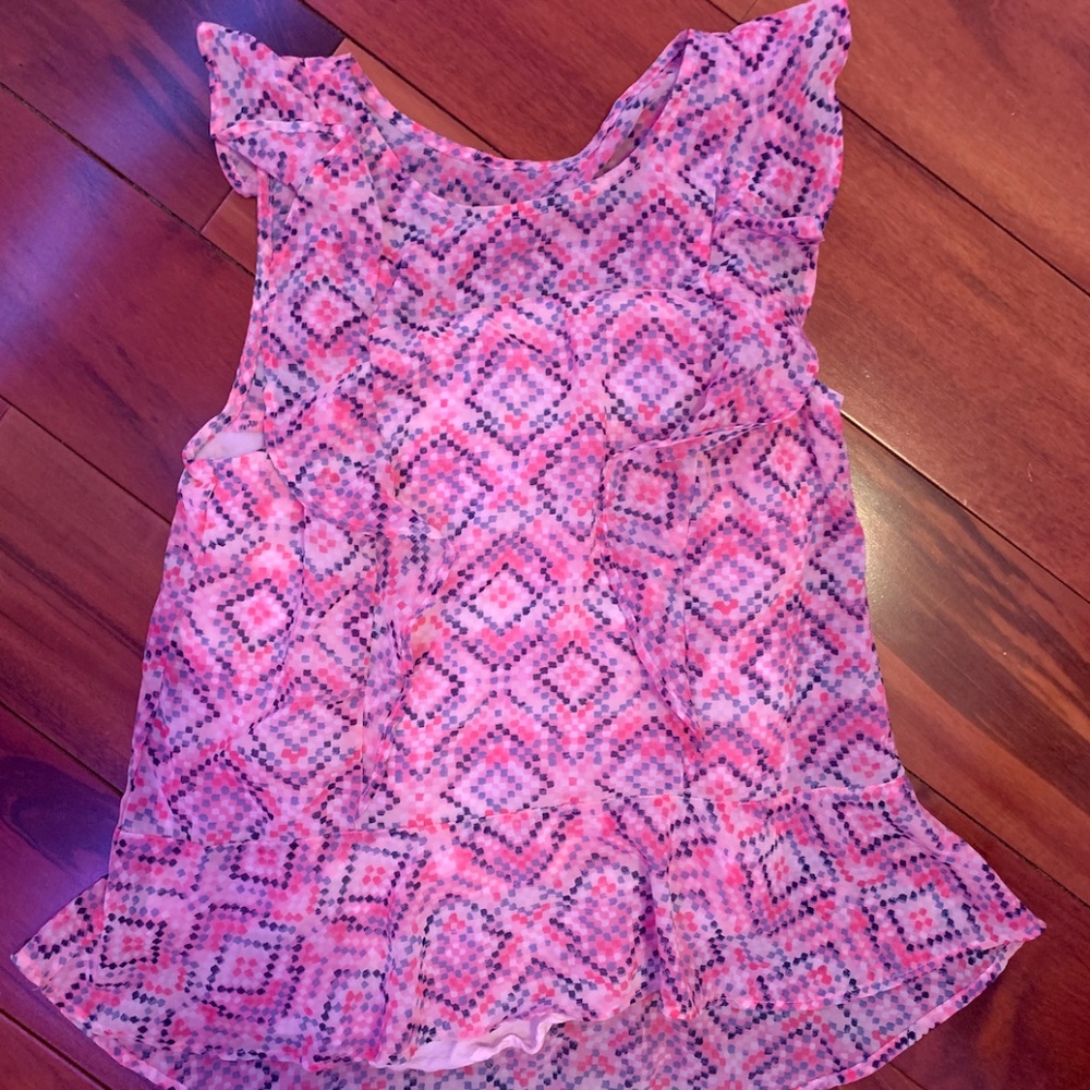 Pink Flowy Tank Top